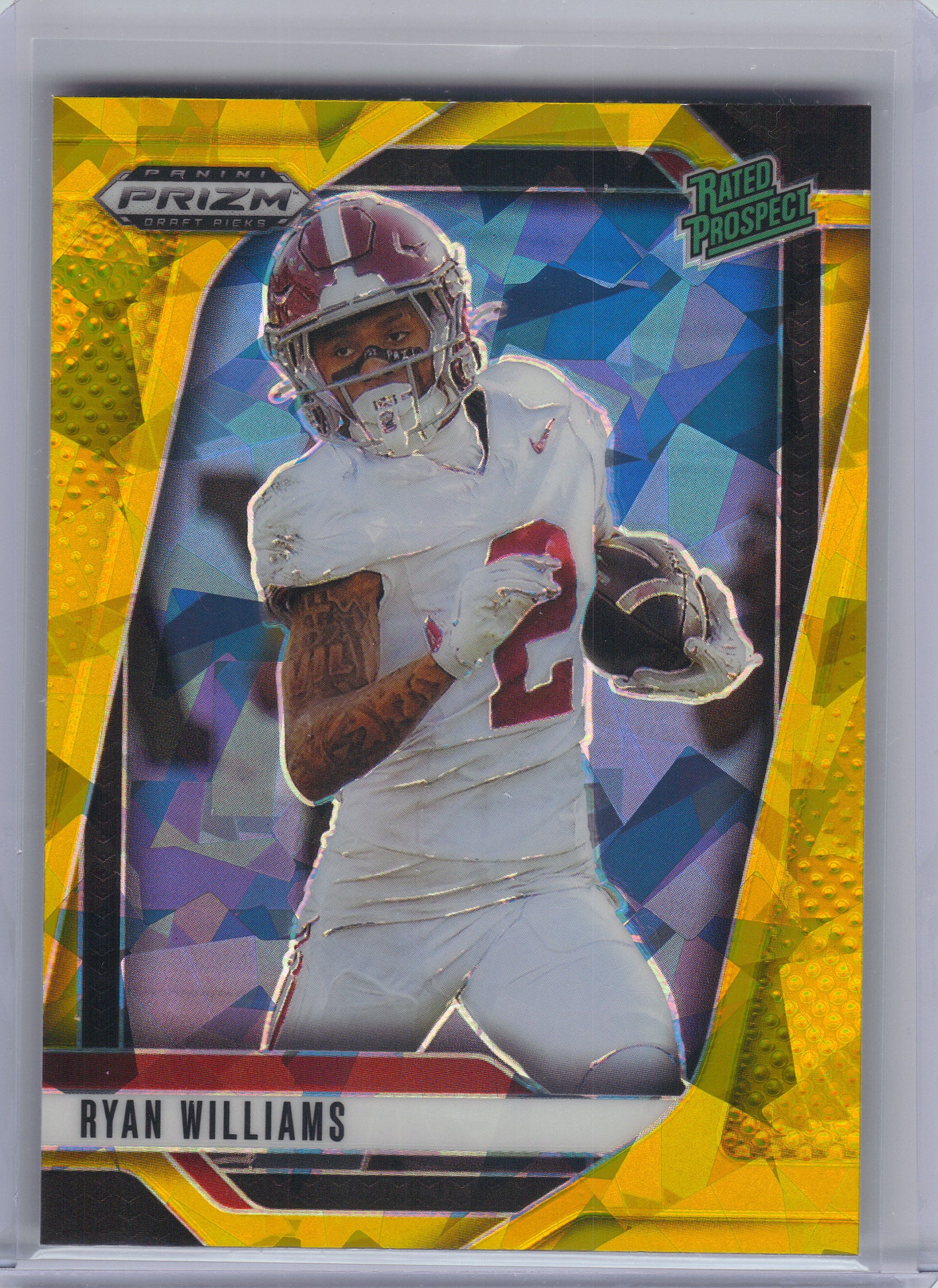 2025 Panini Prizm Draft Picks #151 Ryan Williams Prizms Gold Ice Alabama Crimson Tide