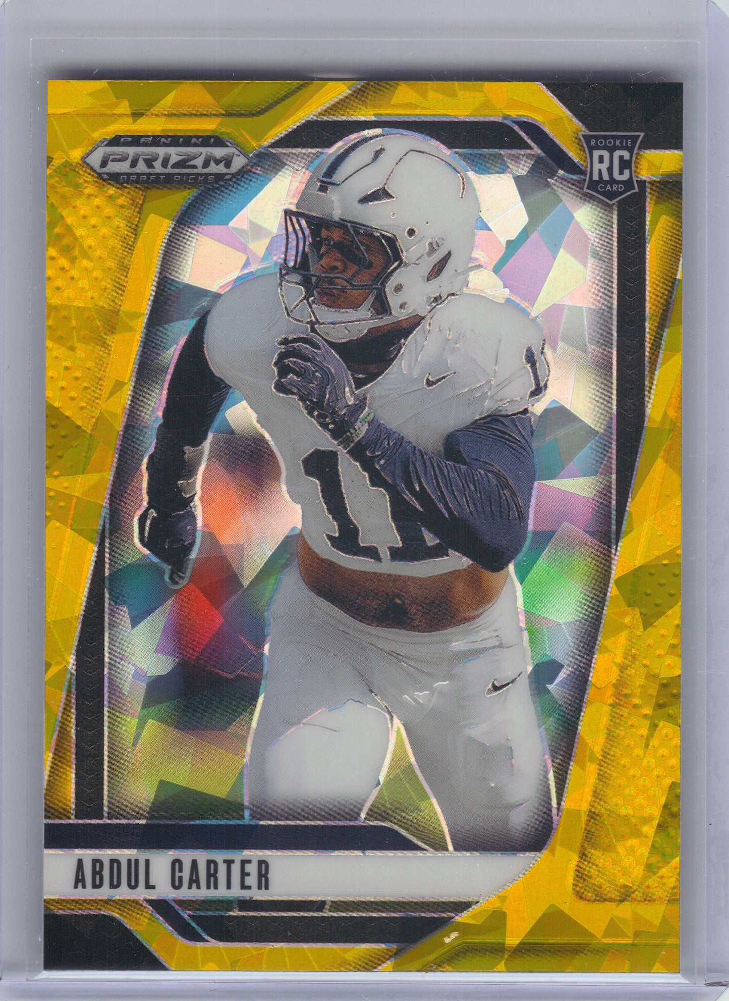 2025 Panini Prizm Draft Picks #102 Abdul Carter Prizms Gold Ice Penn State Nittany Lions