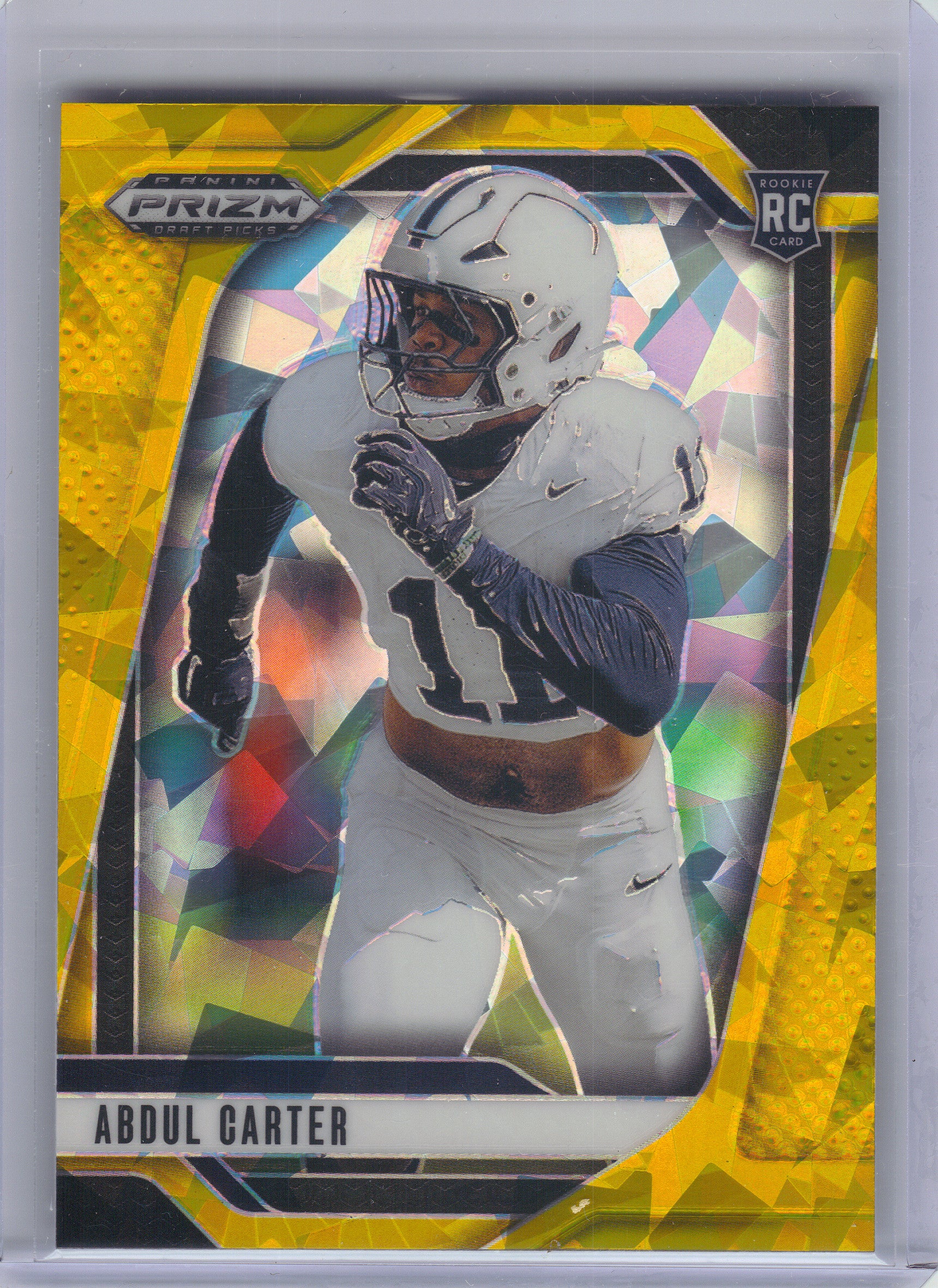 2025 Panini Prizm Draft Picks #102 Abdul Carter Prizms Gold Ice Penn State Nittany Lions