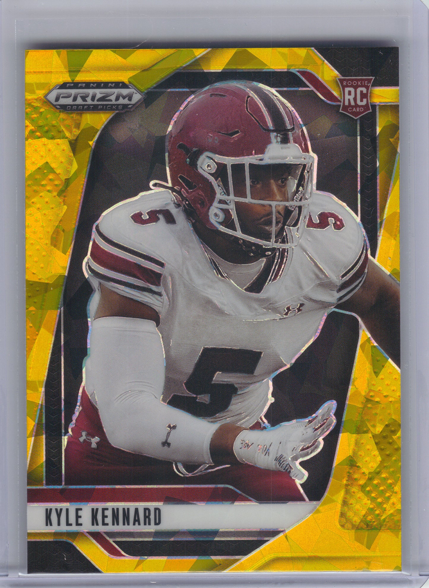 2025 Panini Prizm Draft Picks #111 Kyle Kennard Prizms Gold Ice South Carolina Gamecocks