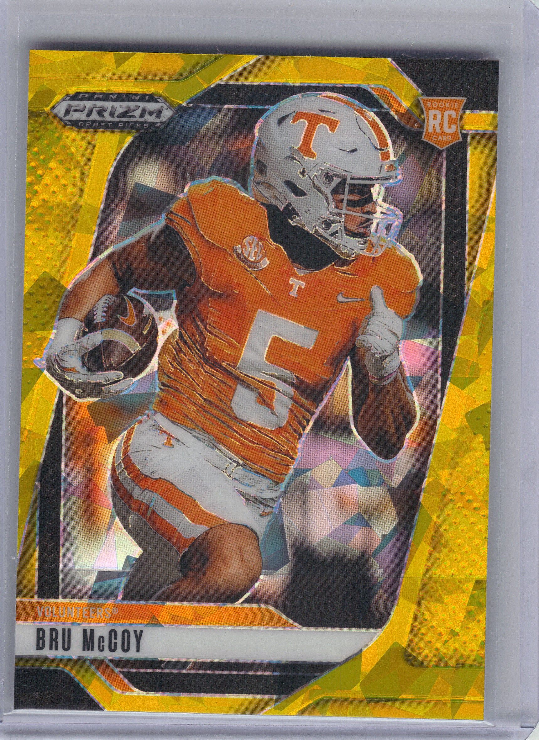 2025 Panini Prizm Draft Picks #123 Bru McCoy Prizms Gold Ice Tennessee Volunteers