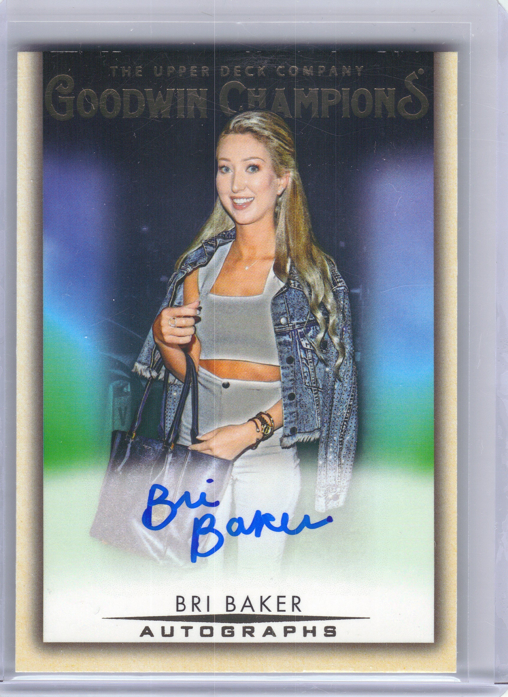 2021 Upper Deck Goodwin Champions #A-BR Bri Baker Autographs AU