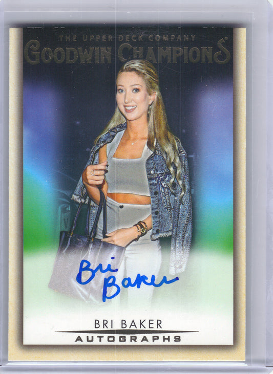 2021 Upper Deck Goodwin Champions #A-BR Bri Baker Autographs AU