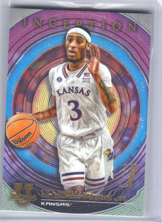 2022-23 Bowman University Inception #85 Dajuan Harris Jr. Kansas Jayhawks