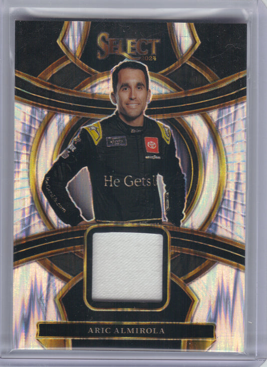 2024 Panini Select #SS-AAL Aric Almirola Selective Swatches Joe Gibbs Racing MEM