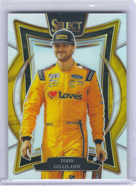 2025 Panini Select #85 Todd Gilliland Silver Prizms Front Row Motorsports