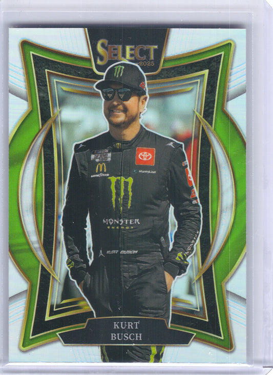 2025 Panini Select #28 Kurt Busch Silver Prizms 23XI Racing