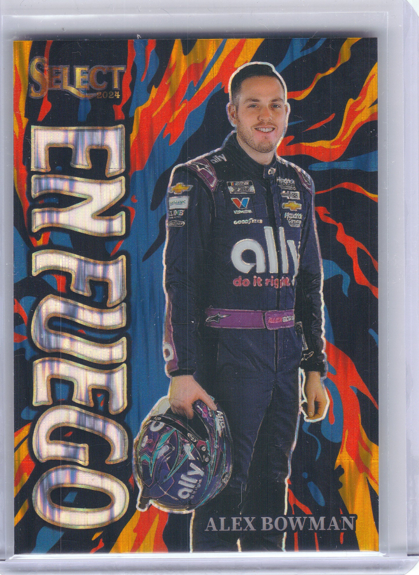 2024 Panini Select #24 Alex Bowman En Fuego Flash Prizms Hendrick Motorsports