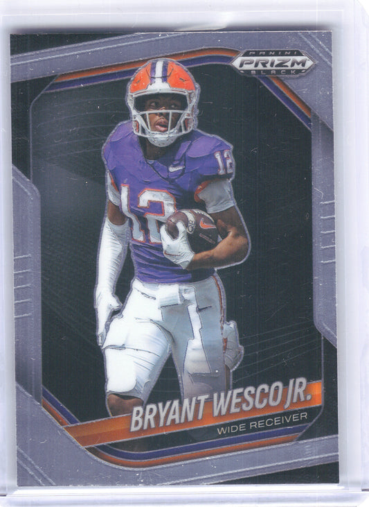 2025 Panini Prizm Black #157 Bryant Wesco Jr. Clemson Tigers