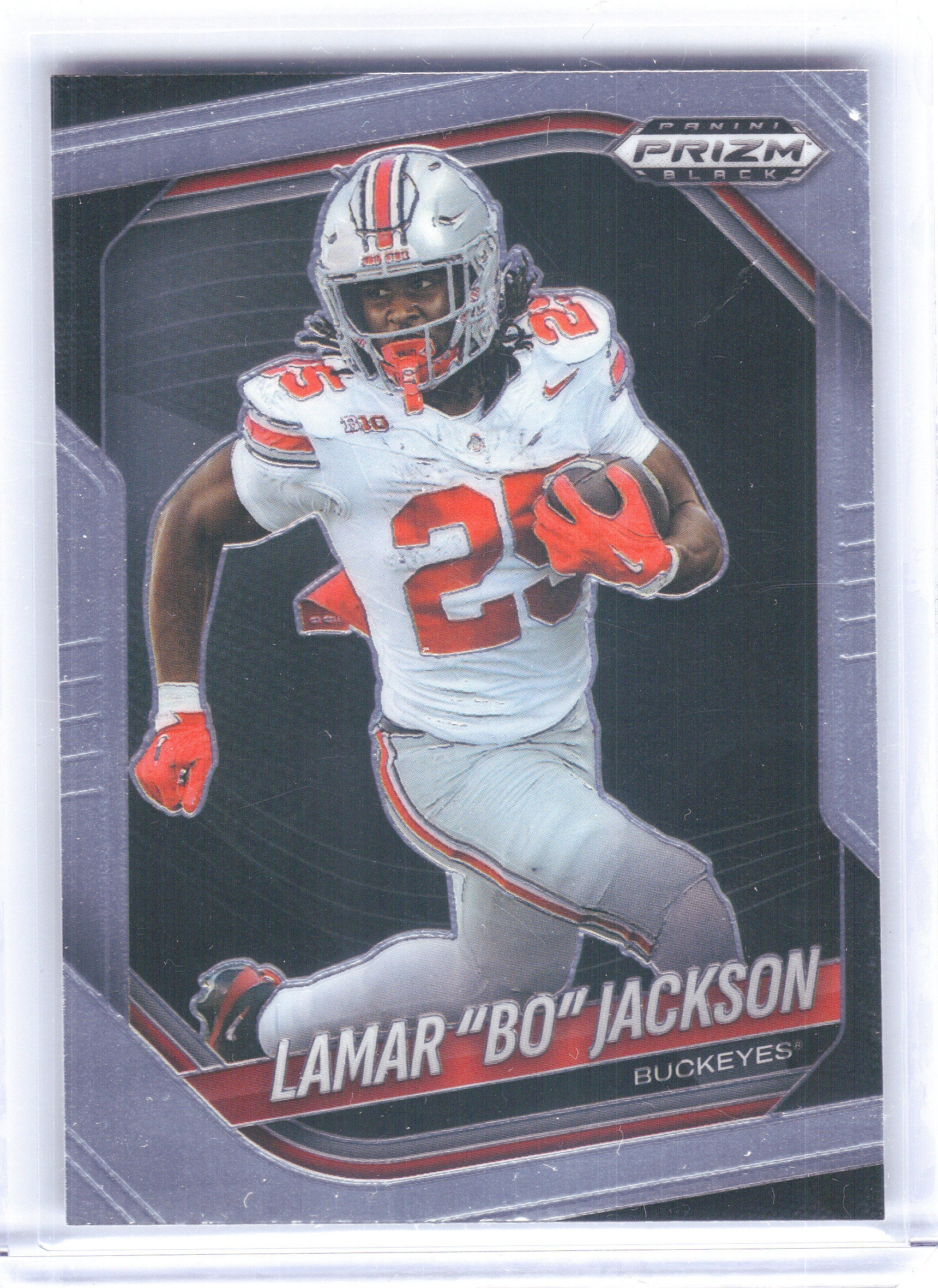 2025 Panini Prizm Black #168 Lamar “Bo” Jackson Ohio State Buckeyes