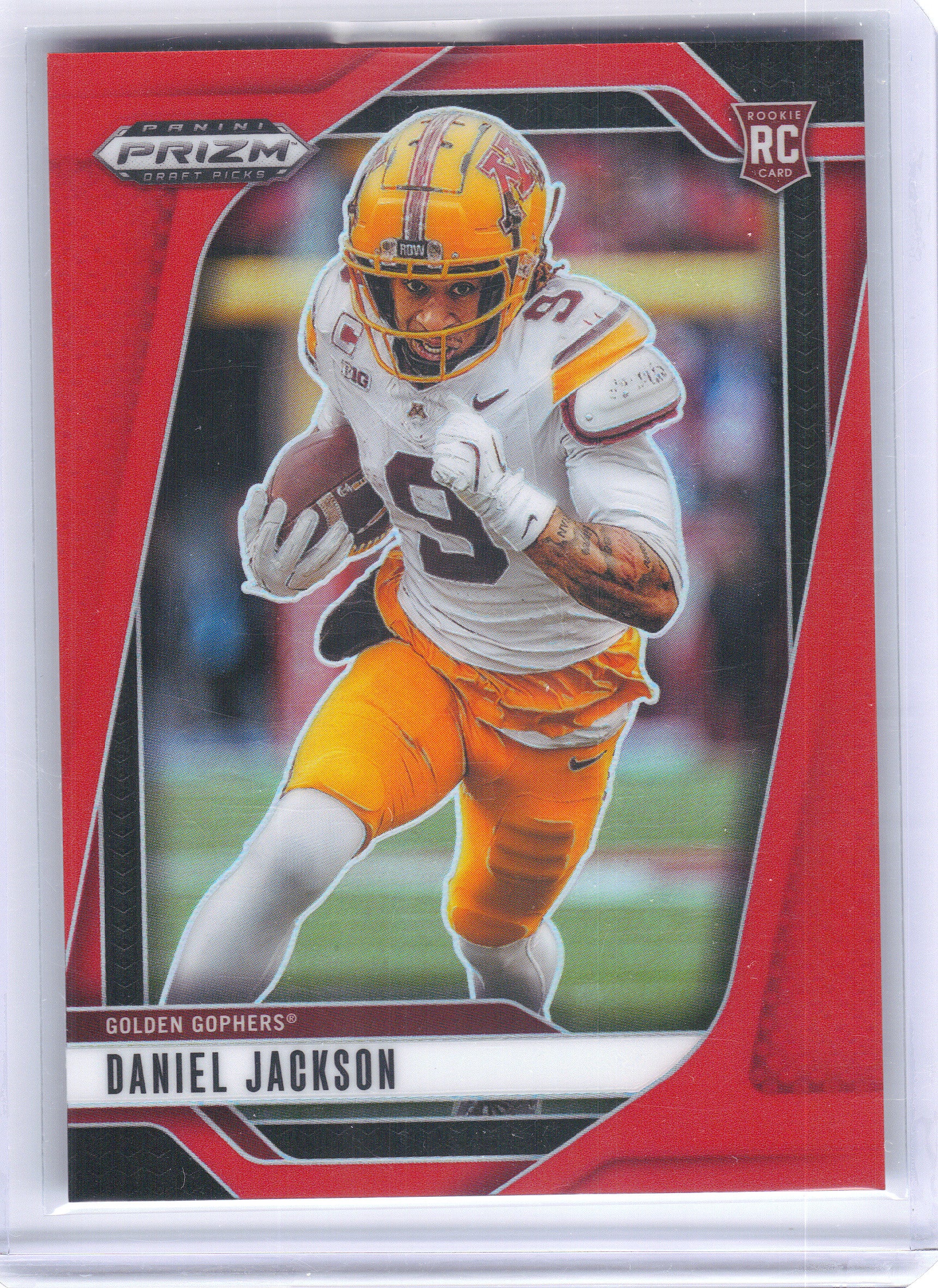 2025 Panini Prizm Draft Picks #69 Daniel Jackson Prizms Red #/399 Minnesota Golden Gophers SN