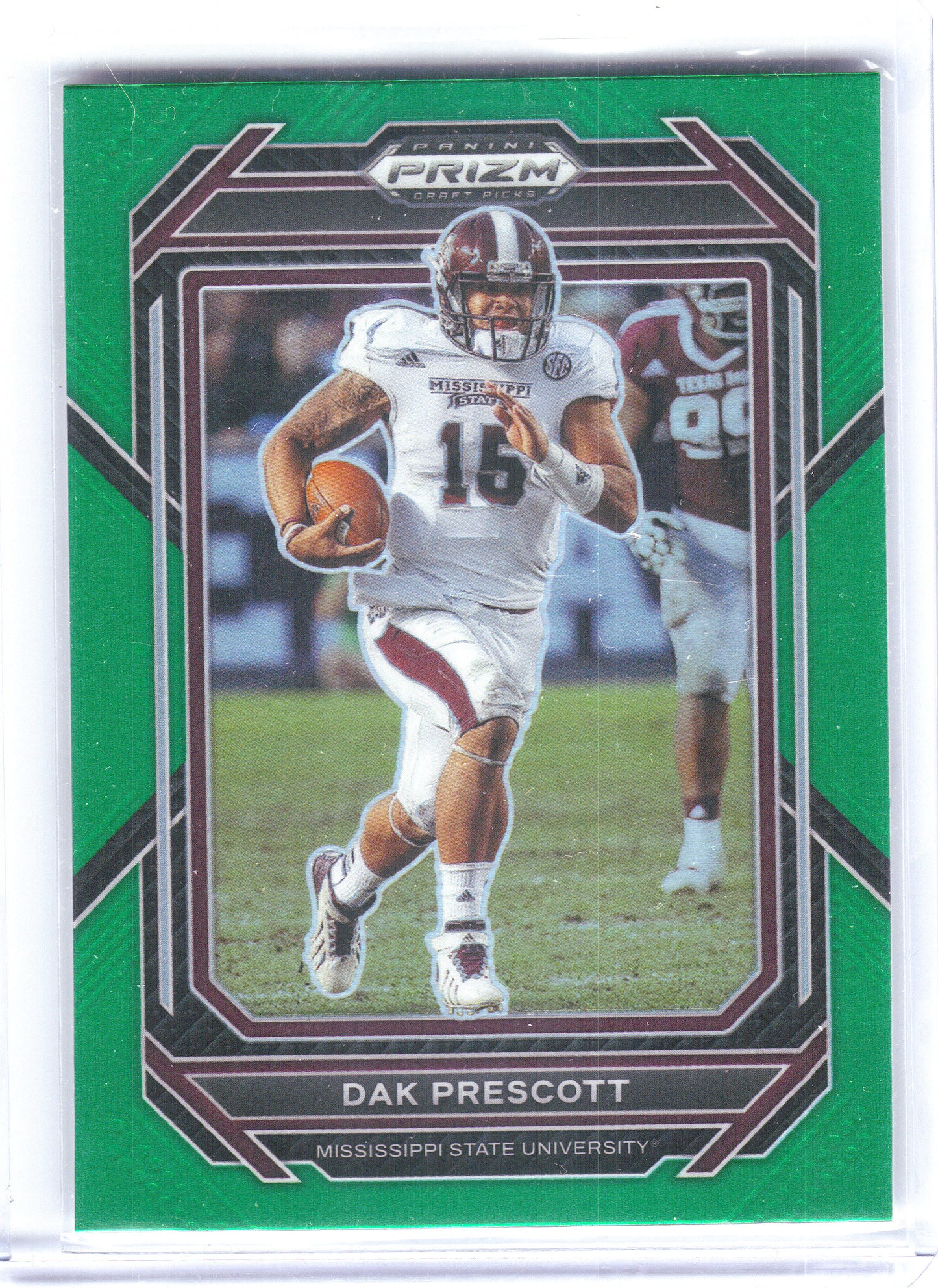 2023 Panini Prizm Draft Picks #20 Dak Prescott Prizms Green Mississippi State Bulldogs