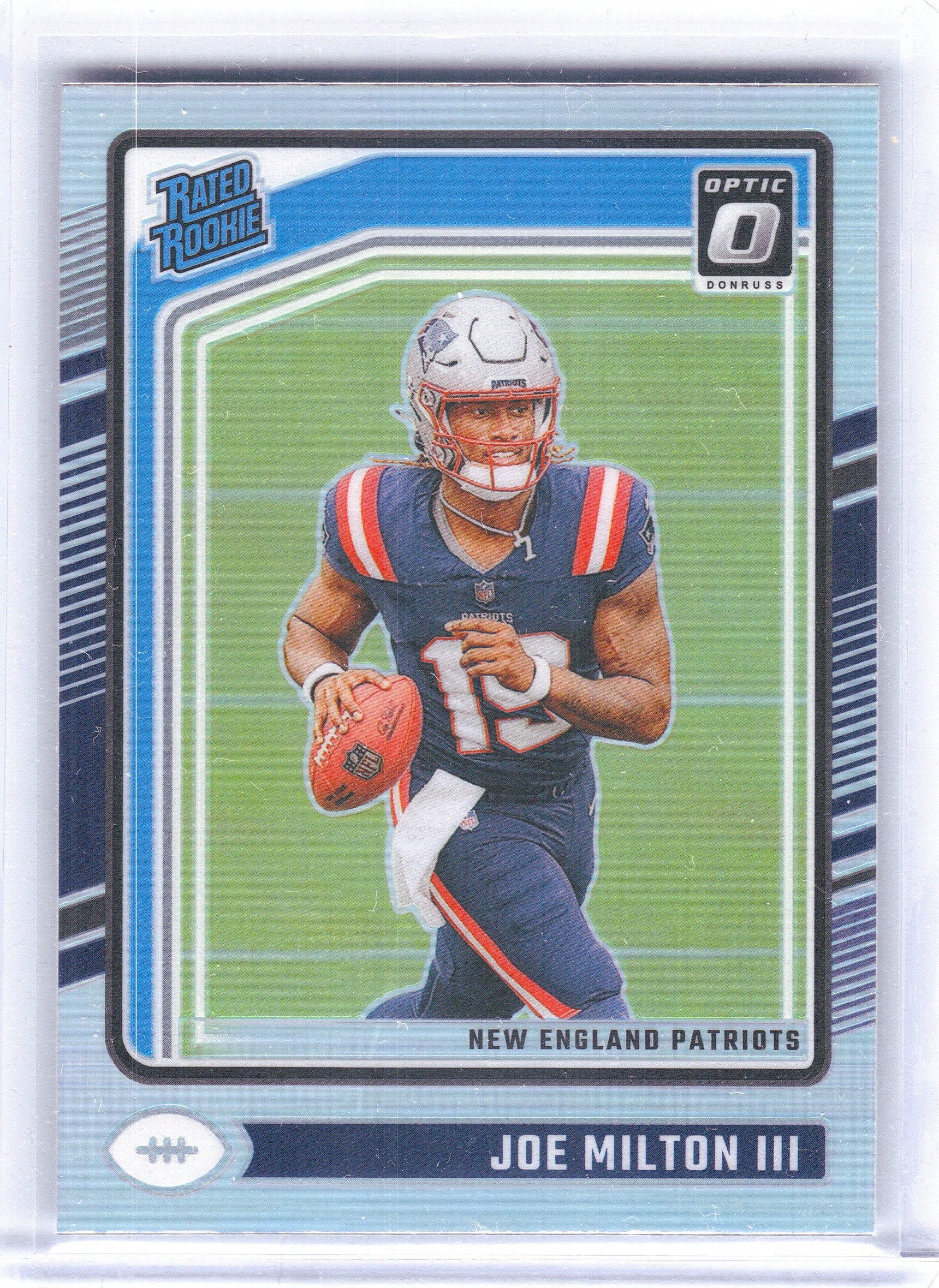 2024 Donruss Optic #255 Joe Milton III Holo New England Patriots