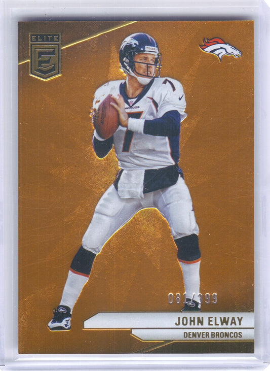 2024 Donruss Elite #39 John Elway Orange #/399 Denver Broncos SN