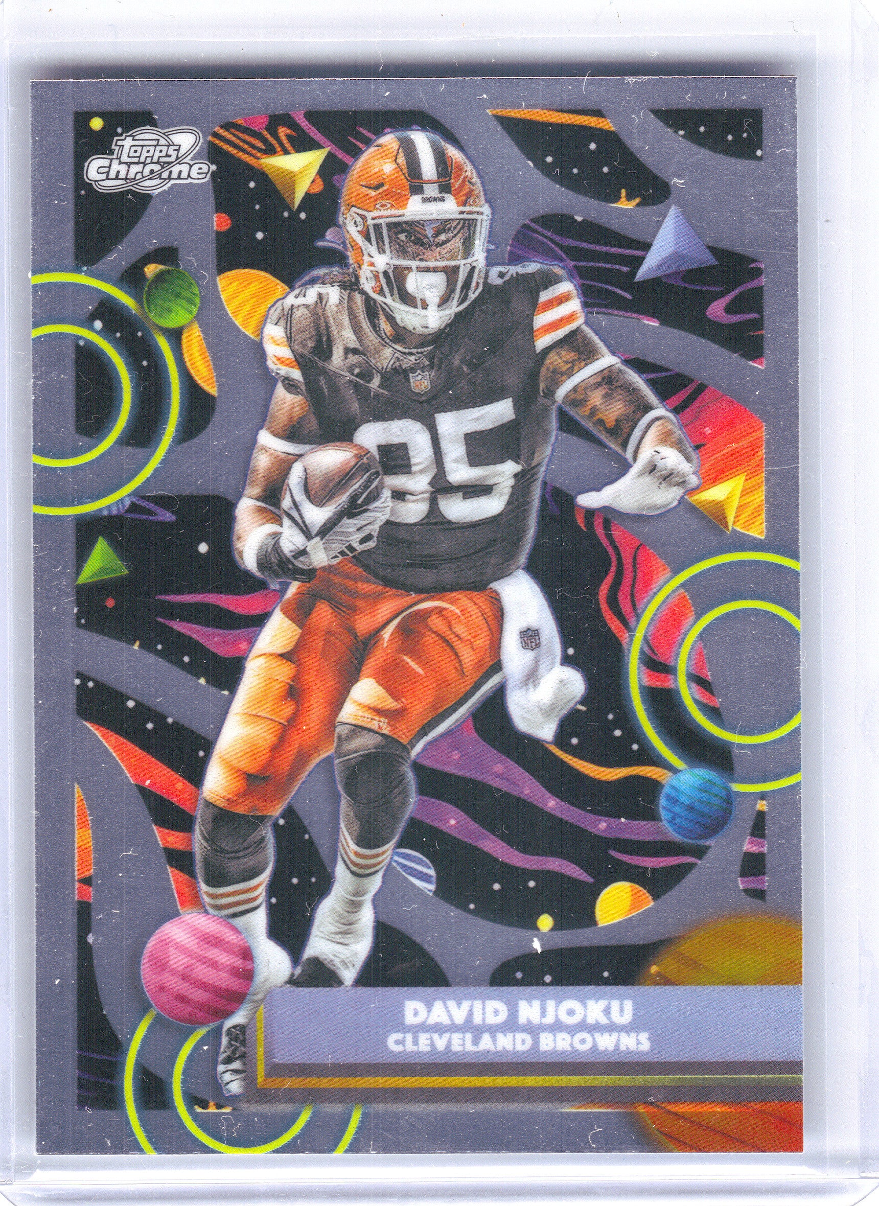 2025 Topps Chrome Cosmic #23 David Njoku Cleveland Browns