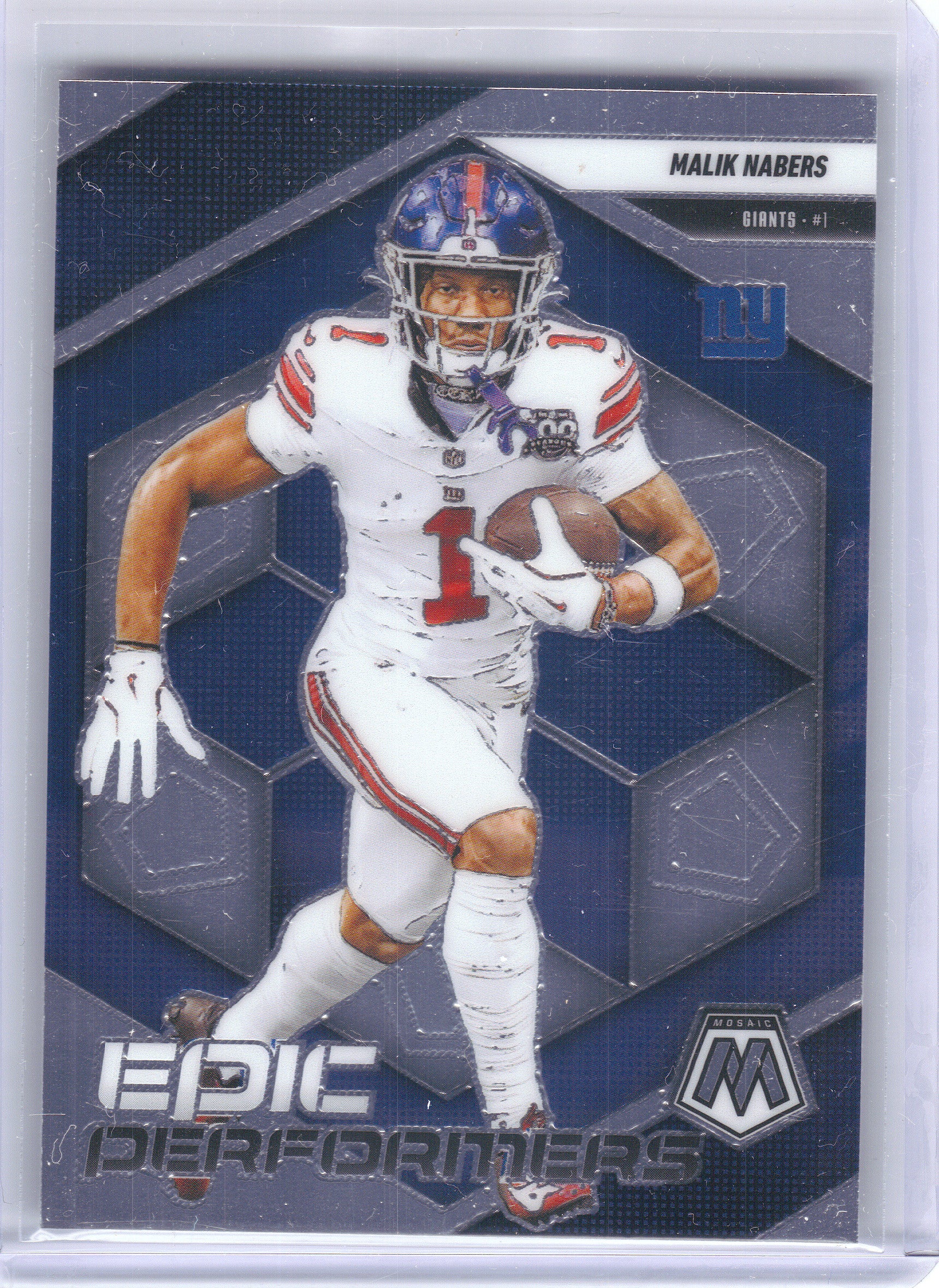 2025 Panini Mosaic #11 Malik Nabers Epic Performers New York Giants