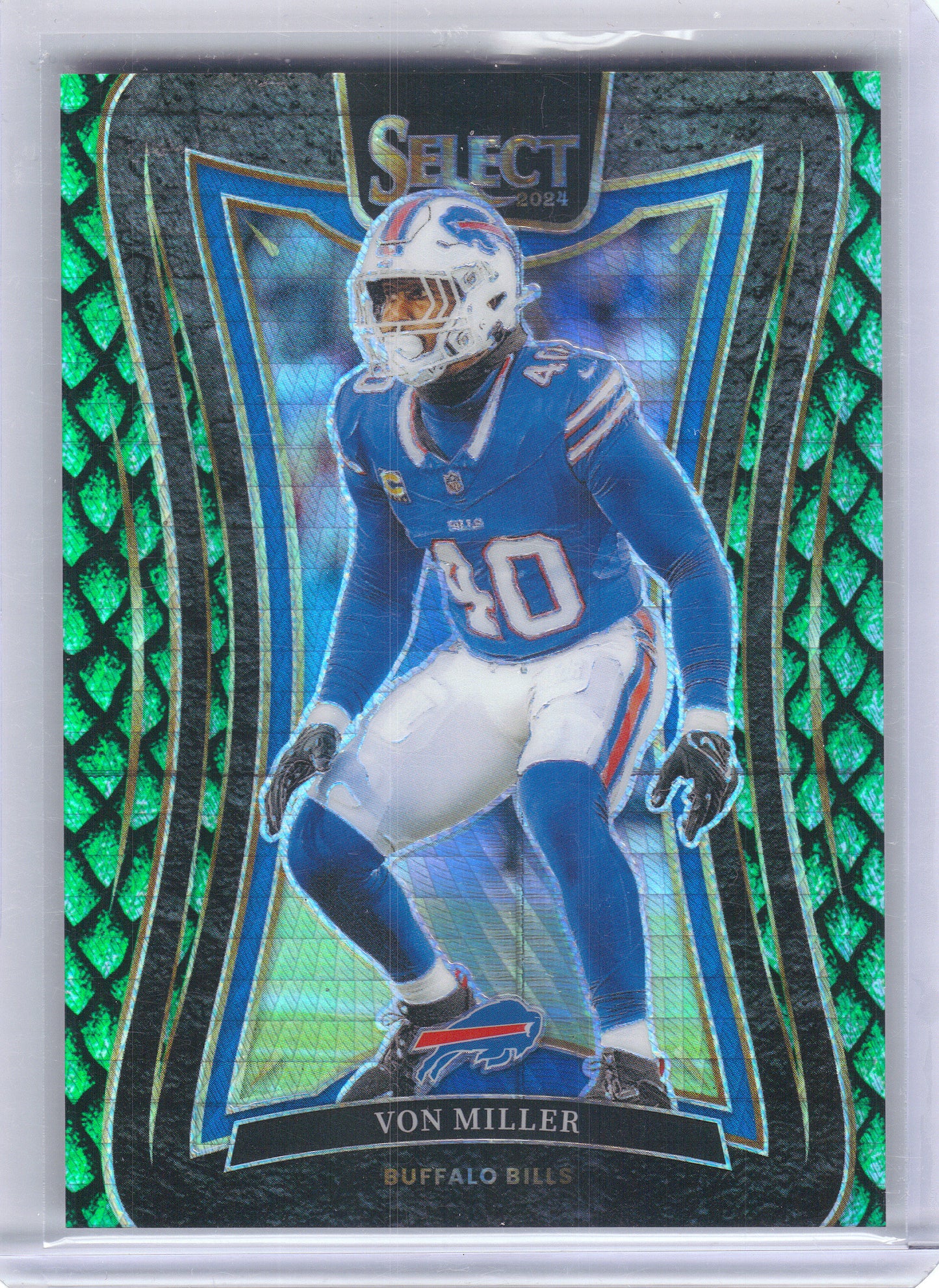 2024 Panini Select #346 Von Miller Dragon Scale Prizm #/81 Buffalo Bills SN