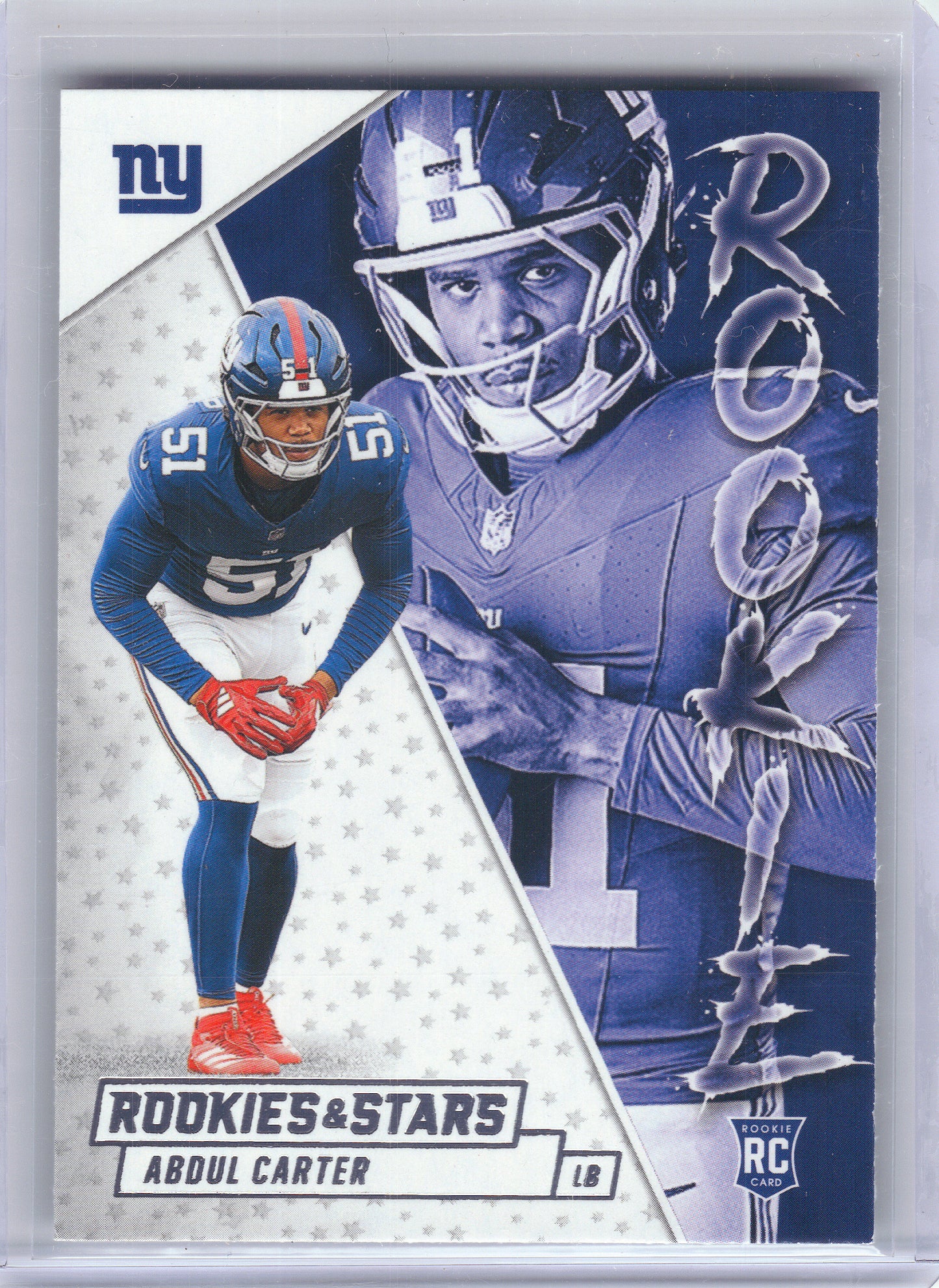 2025 Panini Rookies & Stars #1 Abdul Carter Rookie Exclusive New York Giants