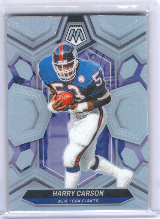 2024 Panini Mosaic #234 Harry Carson Silver New York Giants