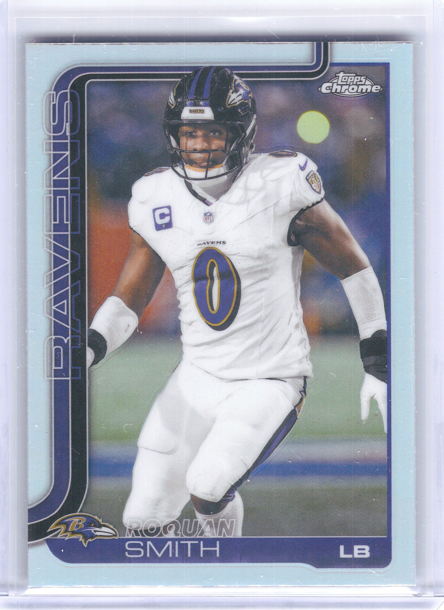 2025 Topps Chrome #27 Roquan Smith Refractor Baltimore Ravens