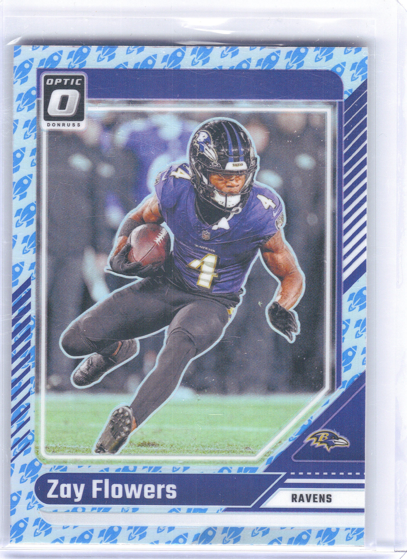 2024 Donruss Optic #15 Zay Flowers Rocket Baltimore Ravens