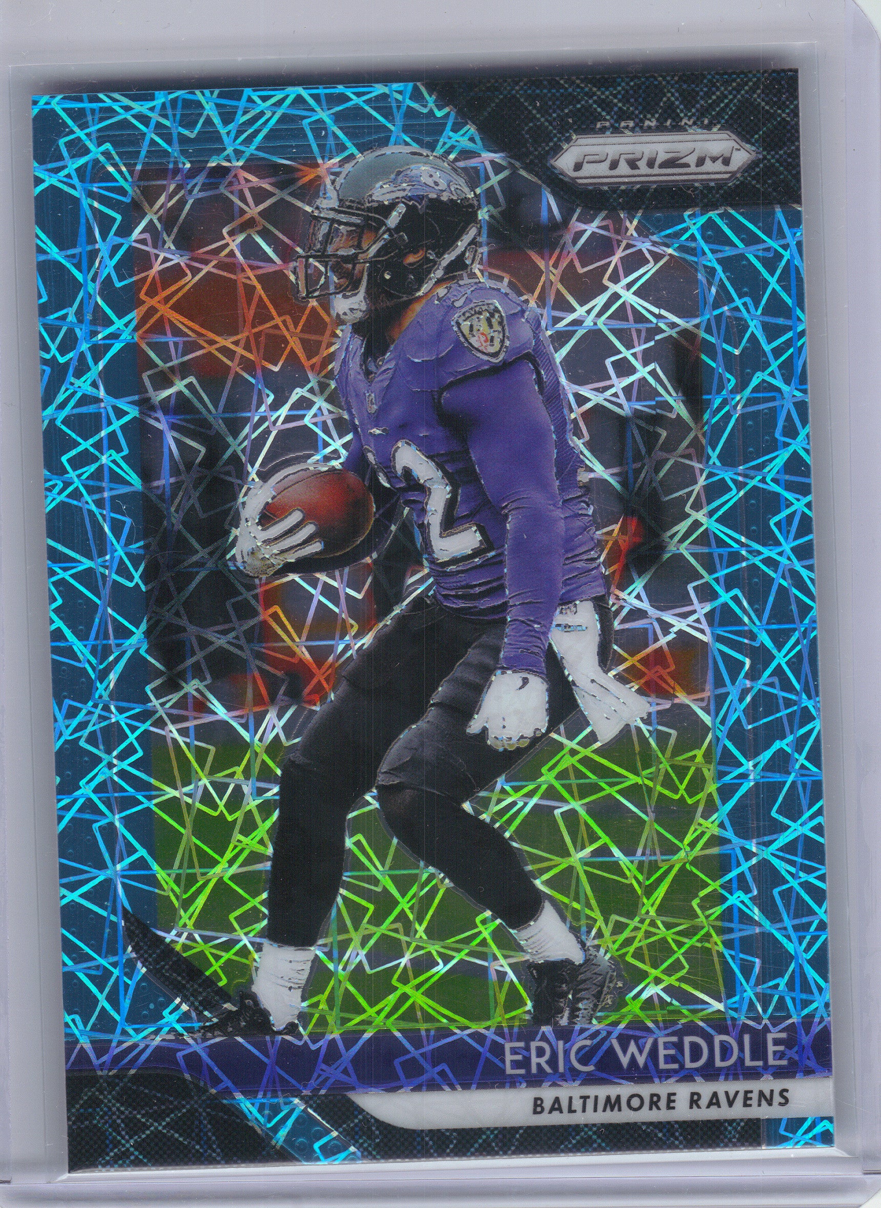 2018 Panini Prizm #185 Eric Weddle Prizm Lazer Baltimore Ravens