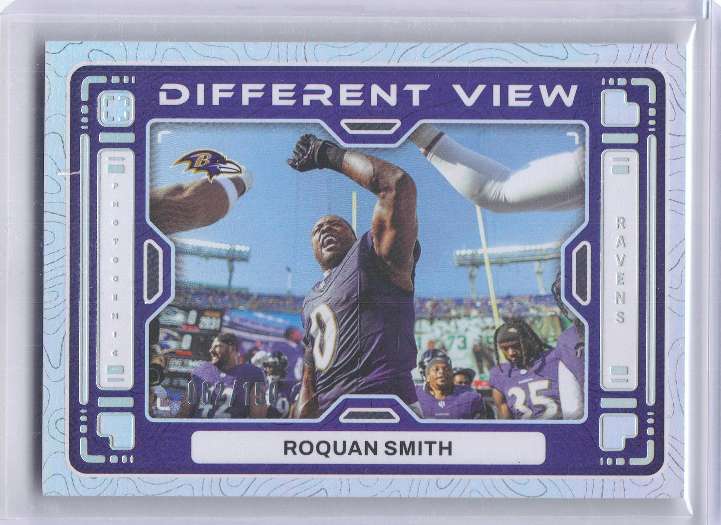 2024 Panini Photogenic #7 Roquan Smith A Different View Silver #/150 Baltimore Ravens SN