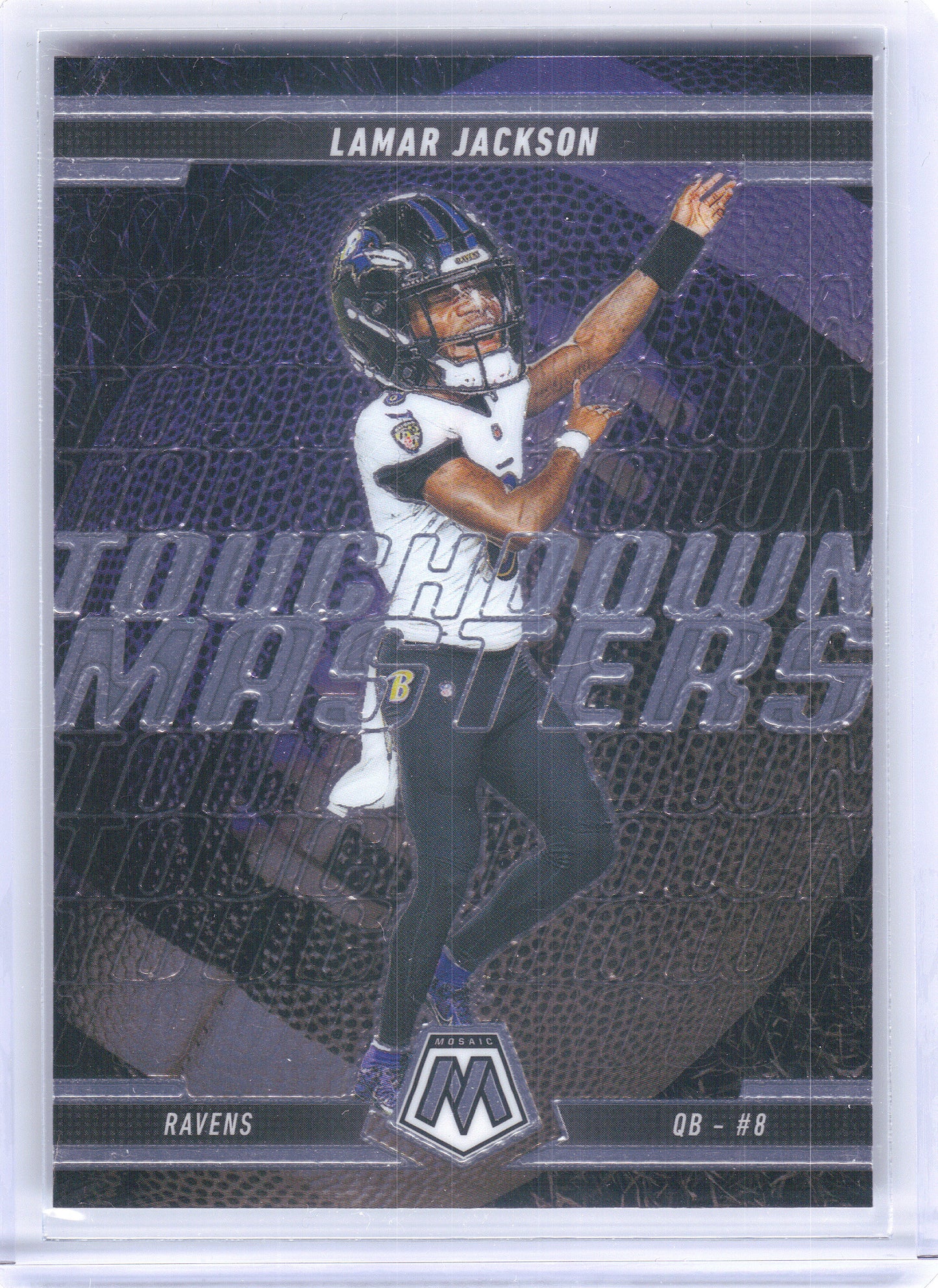 2025 Panini Mosaic #5 Lamar Jackson Touchdown Masters Baltimore Ravens