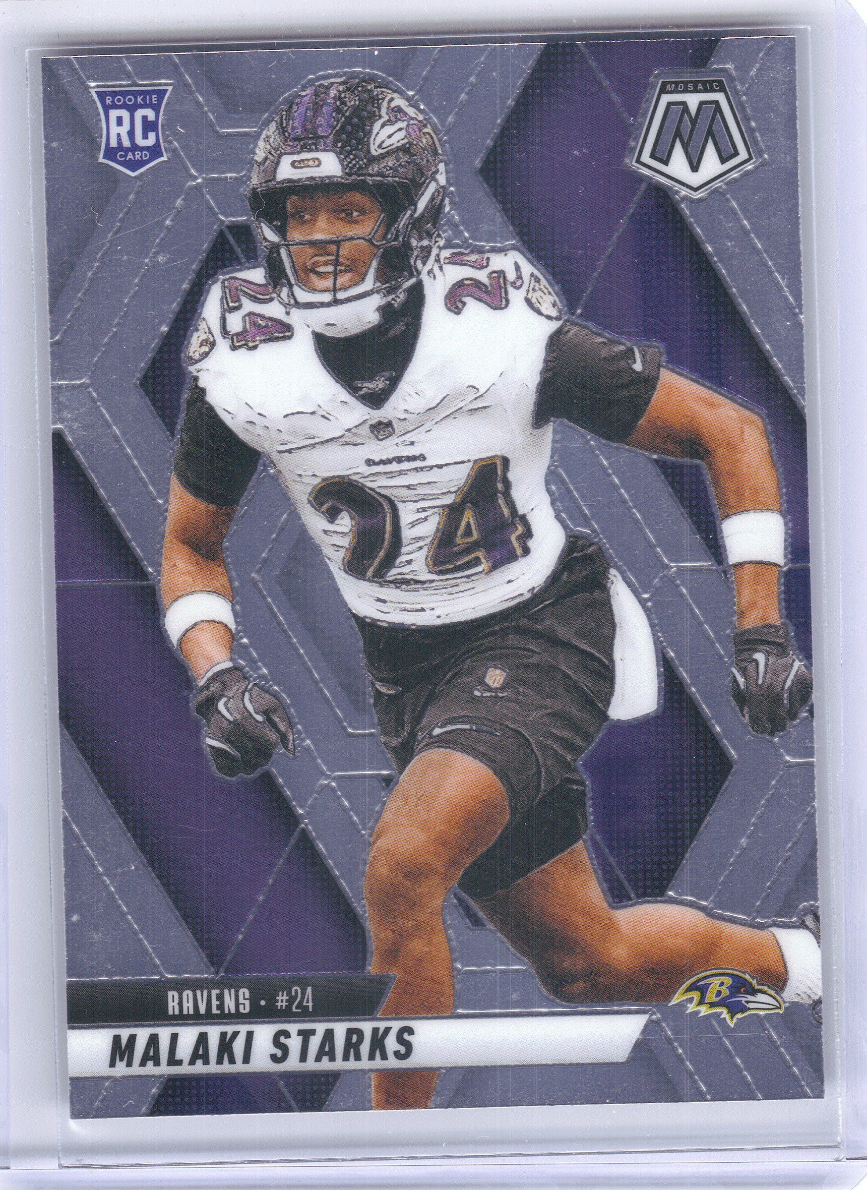 2025 Panini Mosaic #347 Malaki Starks Baltimore Ravens RC