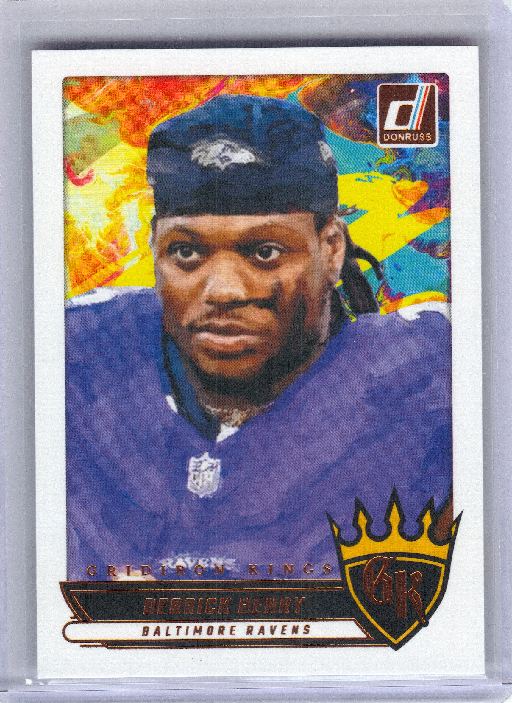 2025 Donruss #GK-DHY Derrick Henry Gridiron Kings Baltimore Ravens