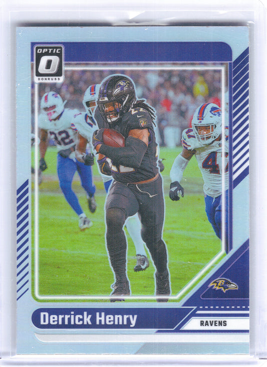 2024 Donruss Optic #14 Derrick Henry Holo Baltimore Ravens