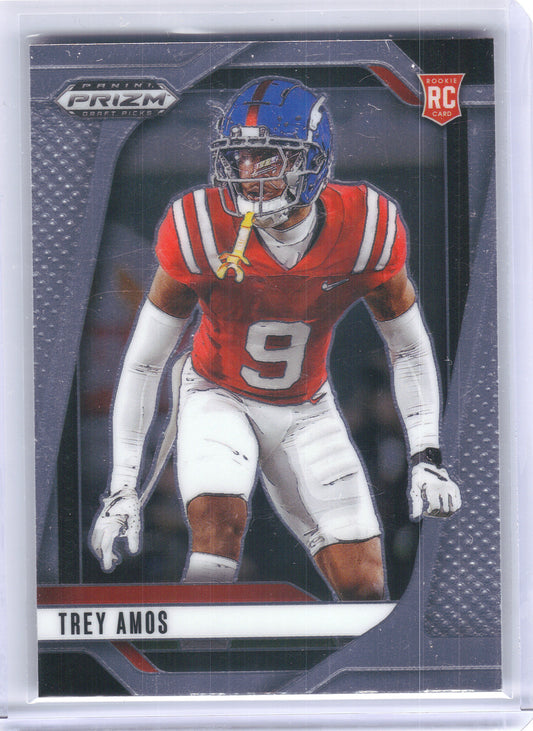 2025 Panini Prizm Draft Picks #89 Trey Amos Ole Miss Rebels