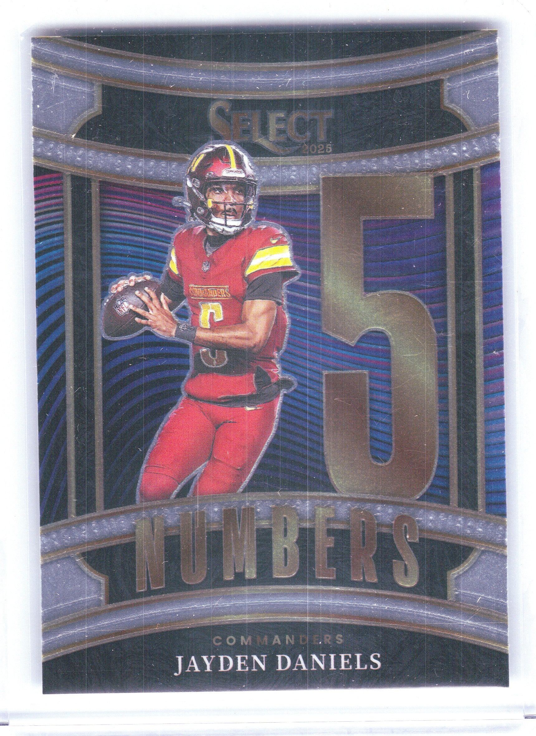 2025 Panini Select #22 Jayden Daniels Select Numbers x Washington Commanders