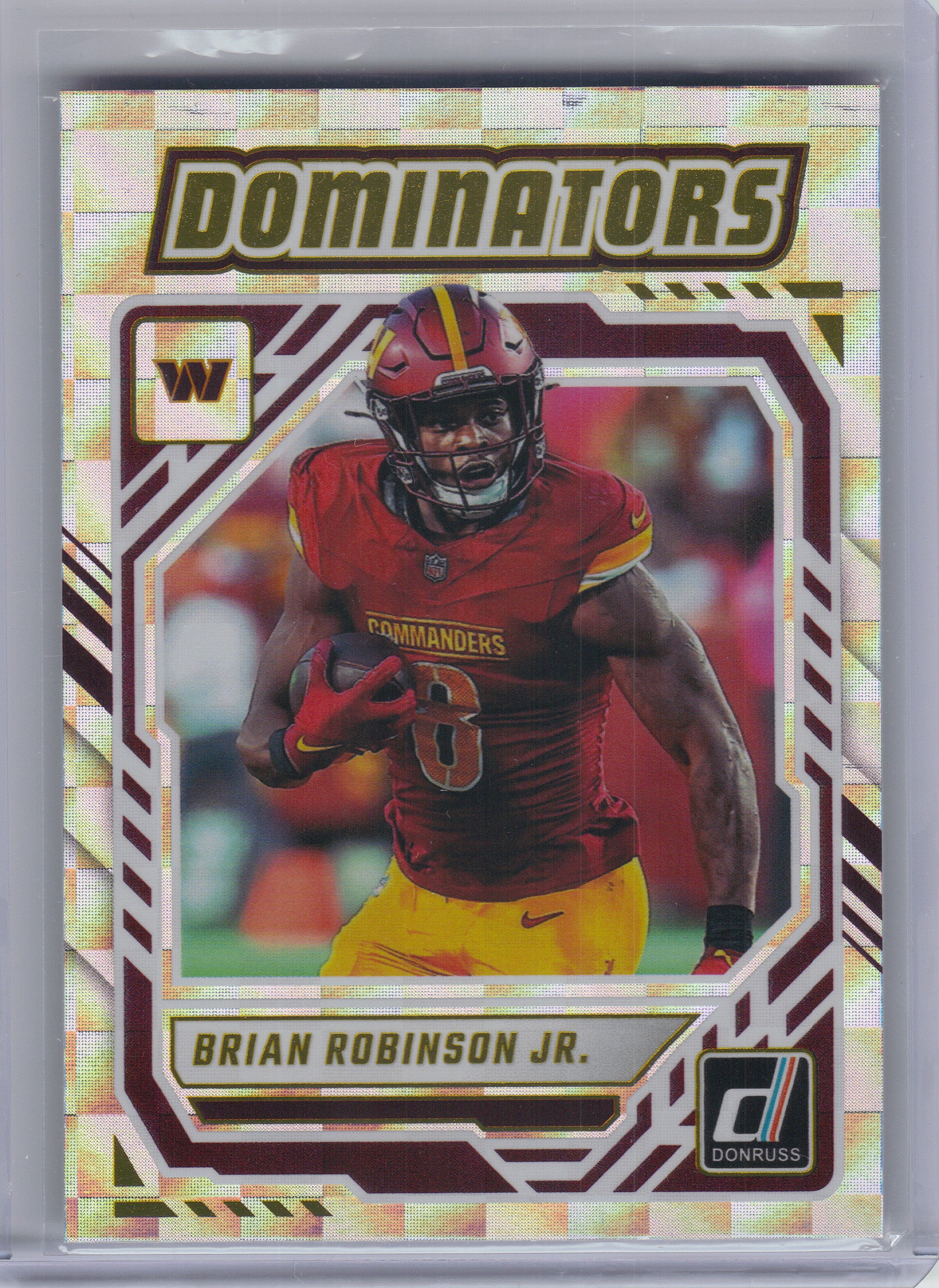 2025 Donruss #DOM-BRN Brian Robinson Jr. Dominators Washington Commanders