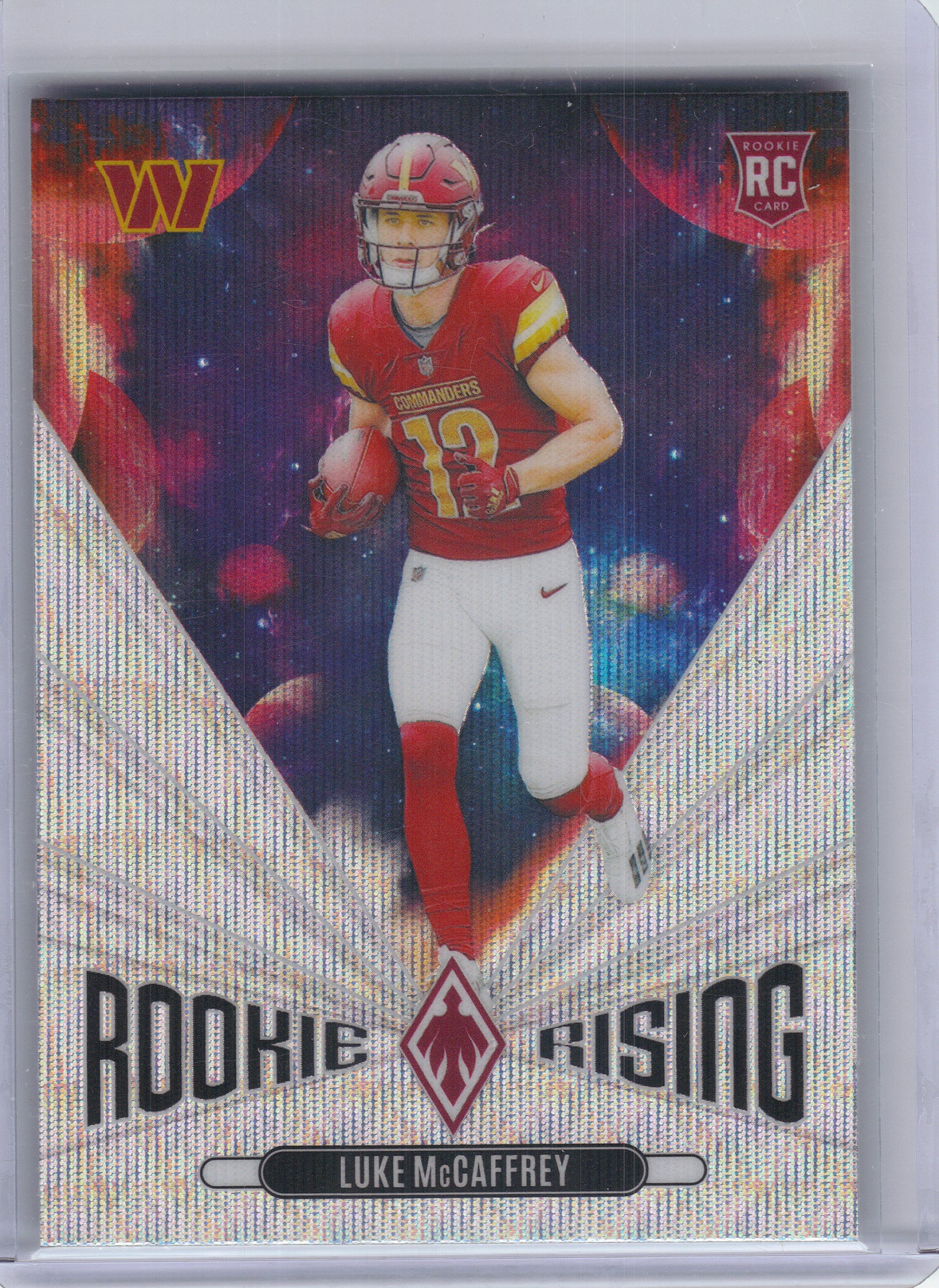 2024 Panini Phoenix #RR-LMC Luke McCaffrey Rookie Rising Wave Washington Commanders
