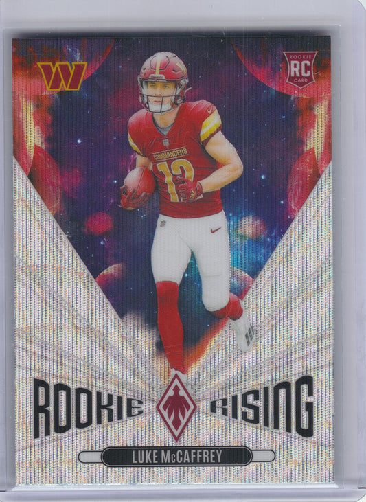 2024 Panini Phoenix #RR-LMC Luke McCaffrey Rookie Rising Wave Washington Commanders