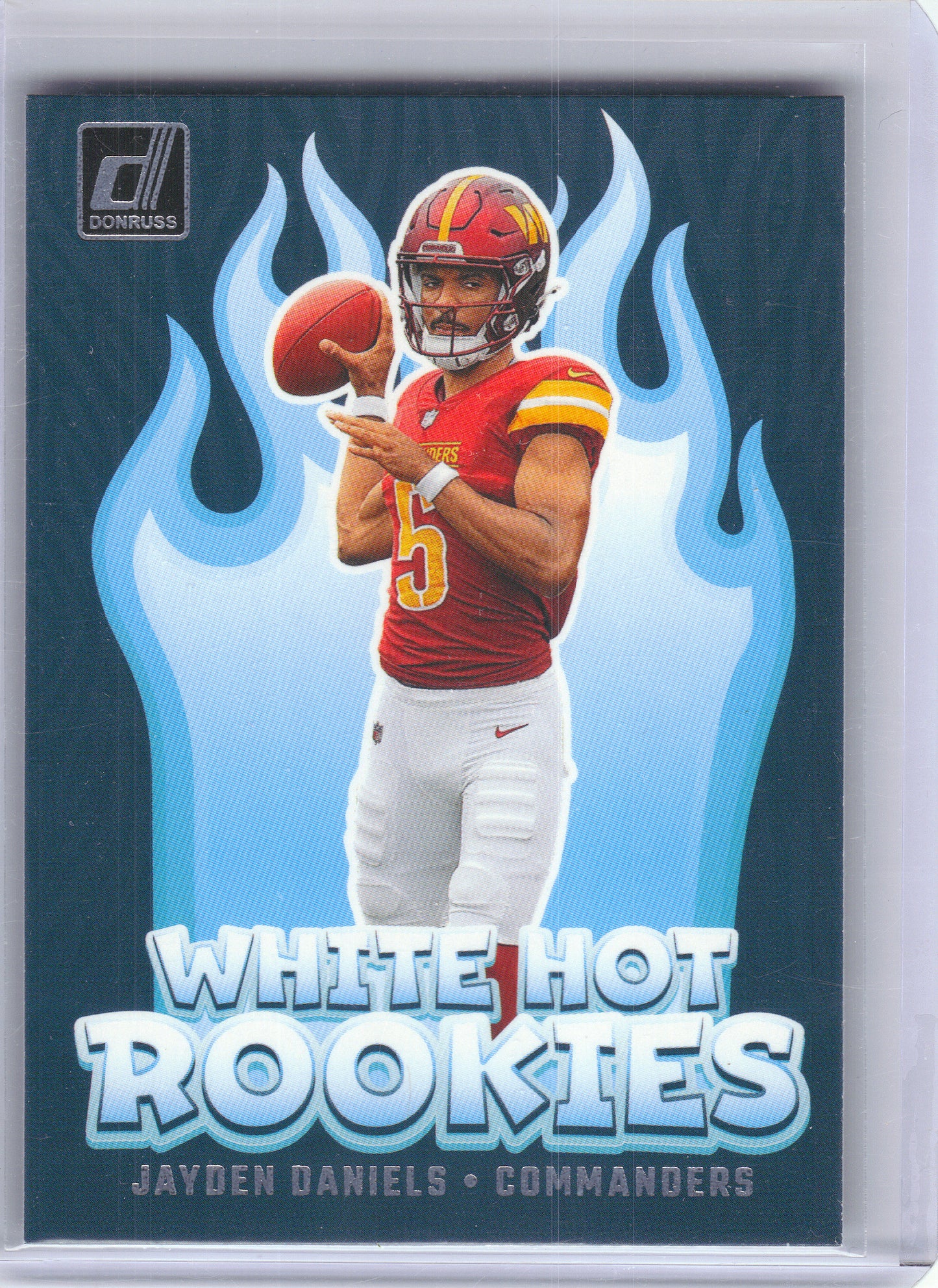 2024 Donruss #WH8 Jayden Daniels White Hot Rookies x Washington Commanders