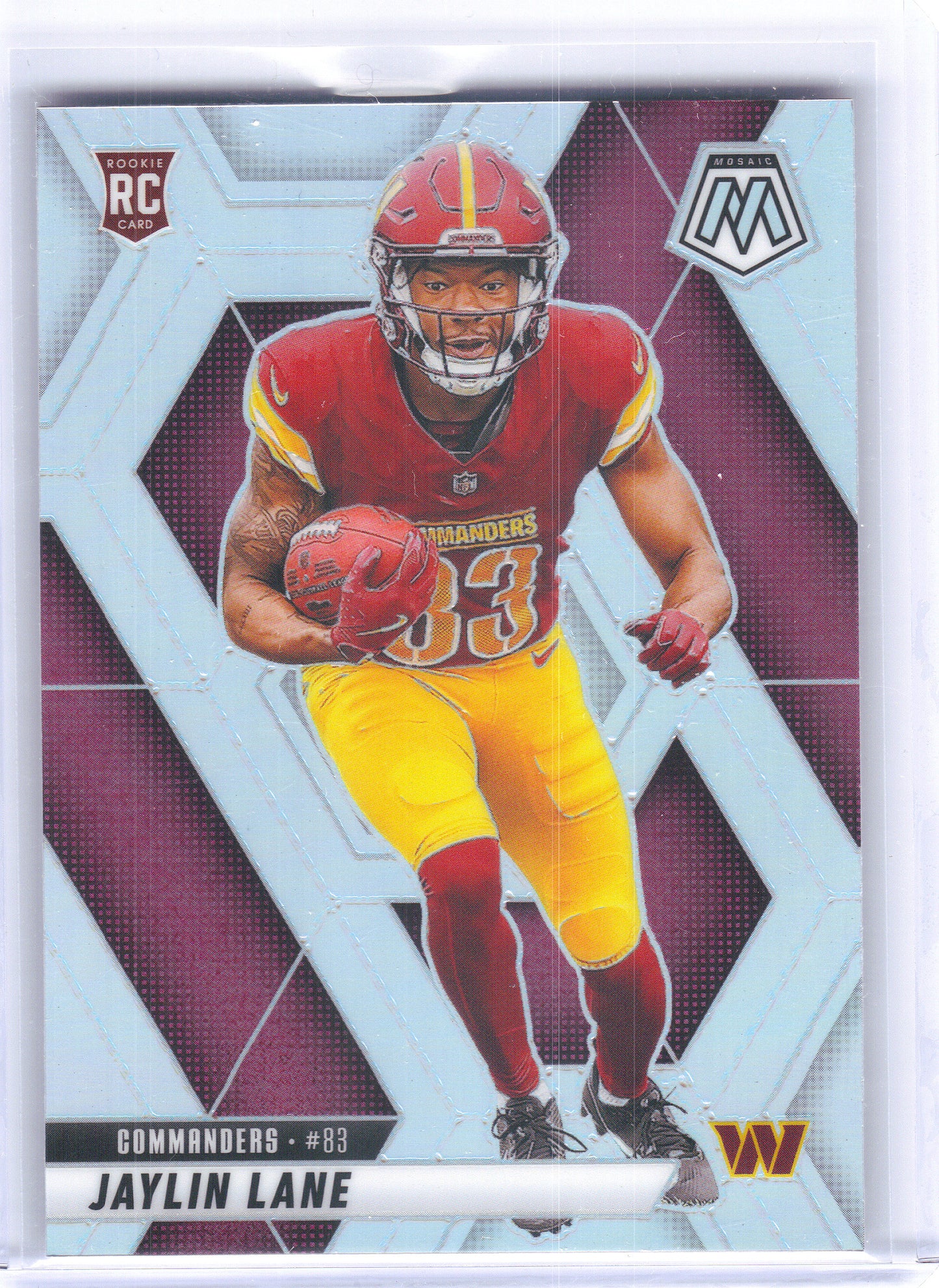2025 Panini Mosaic #306 Jaylin Lane Silver Washington Commanders RC
