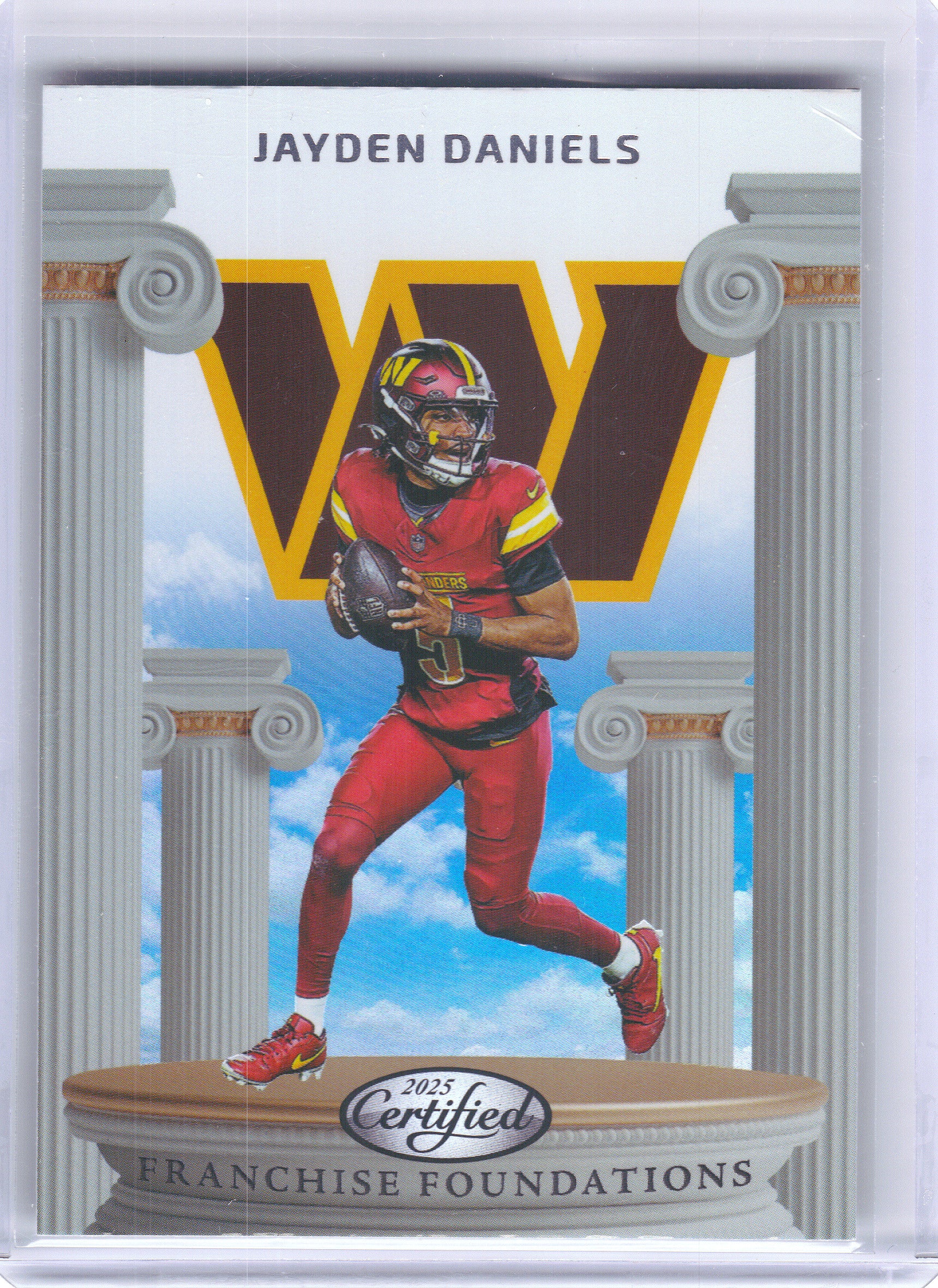 2025 Panini Certified #FFO-JDS Jayden Daniels Franchise Foundations Washington Commanders