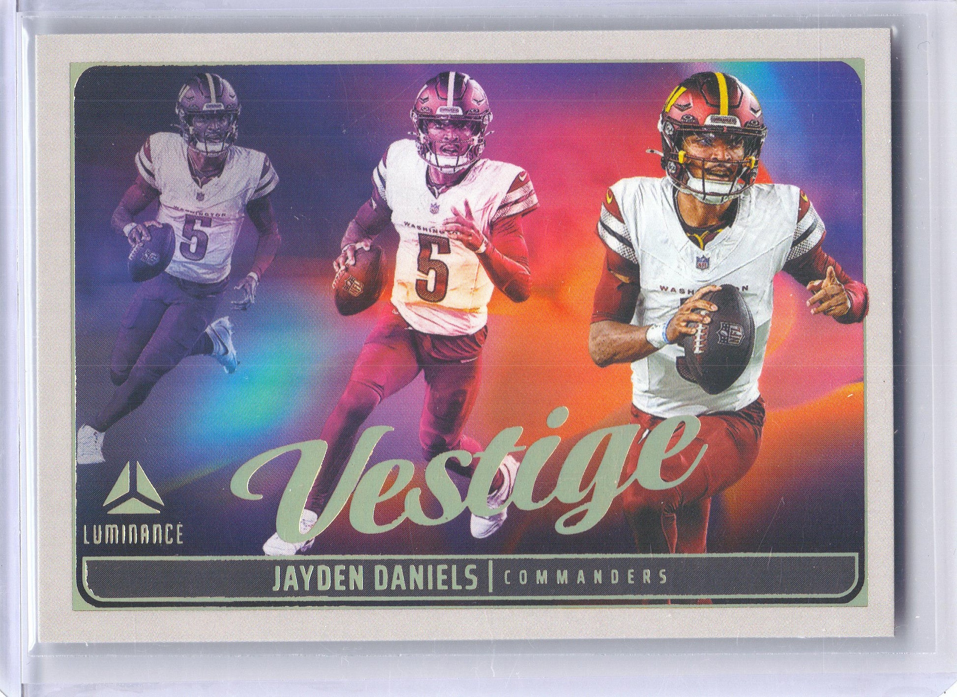 2025 Panini Luminance #9 Jayden Daniels Vestige Washington Commanders