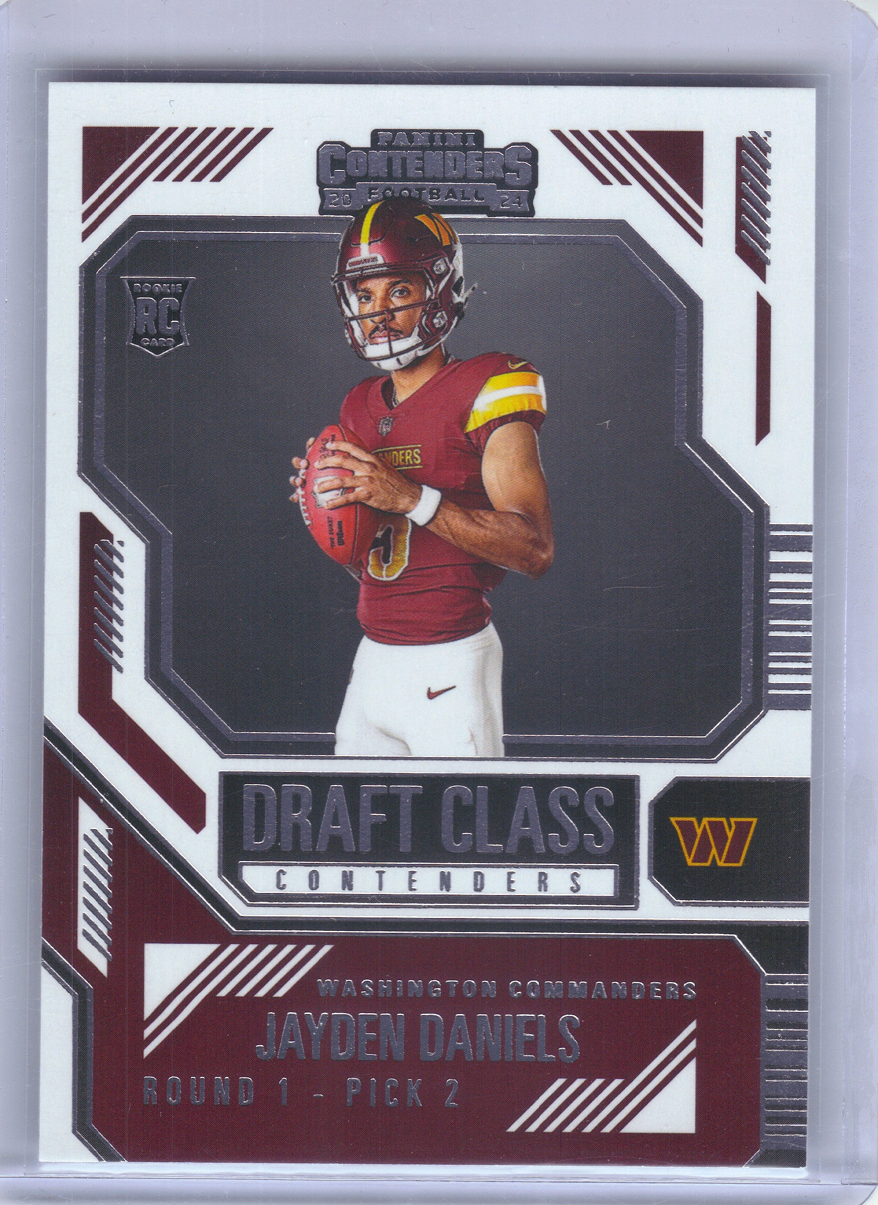 2024 Panini Contenders #2 Jayden Daniels Draft Class Contenders Washington Commanders