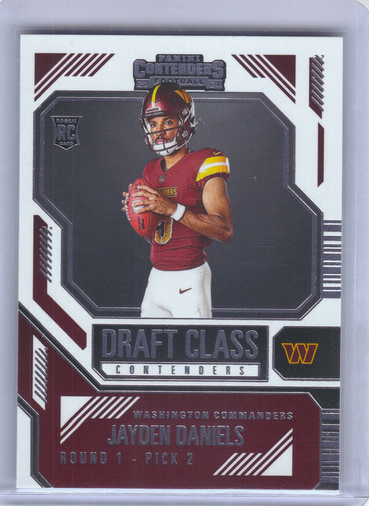 2024 Panini Contenders #2 Jayden Daniels Draft Class Contenders Washington Commanders
