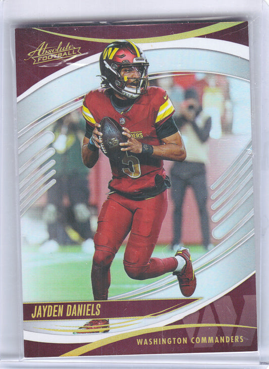 2025 Panini Absolute #44 Jayden Daniels Hobby 55pt Washington Commanders