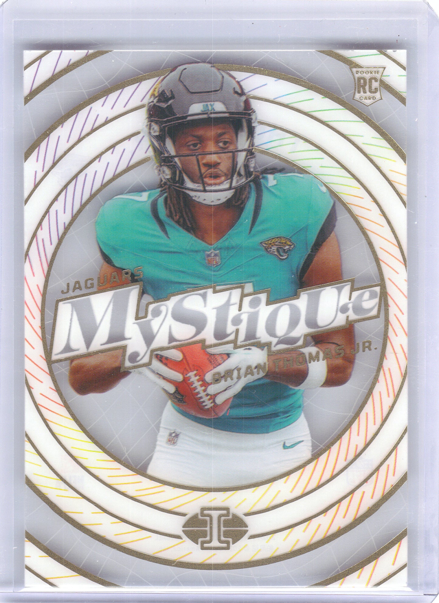 2024 Panini Illusions #13 Brian Thomas Jr. Mystique Emerald Jacksonville Jaguars
