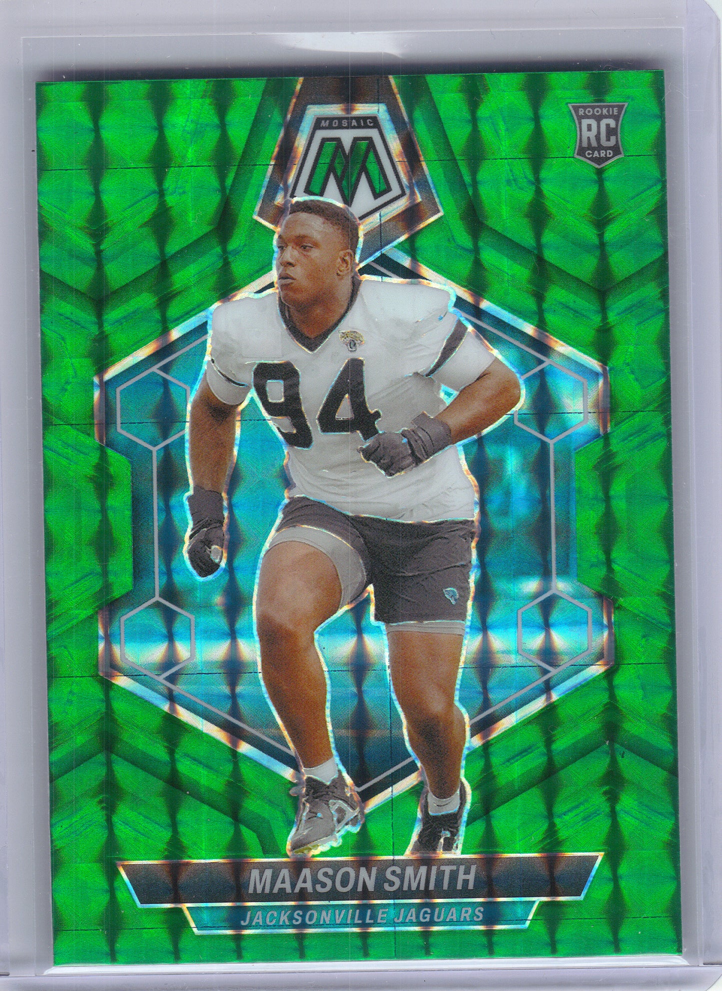 2024 Panini Mosaic #347 Maason Smith Mosaic Green Jacksonville Jaguars