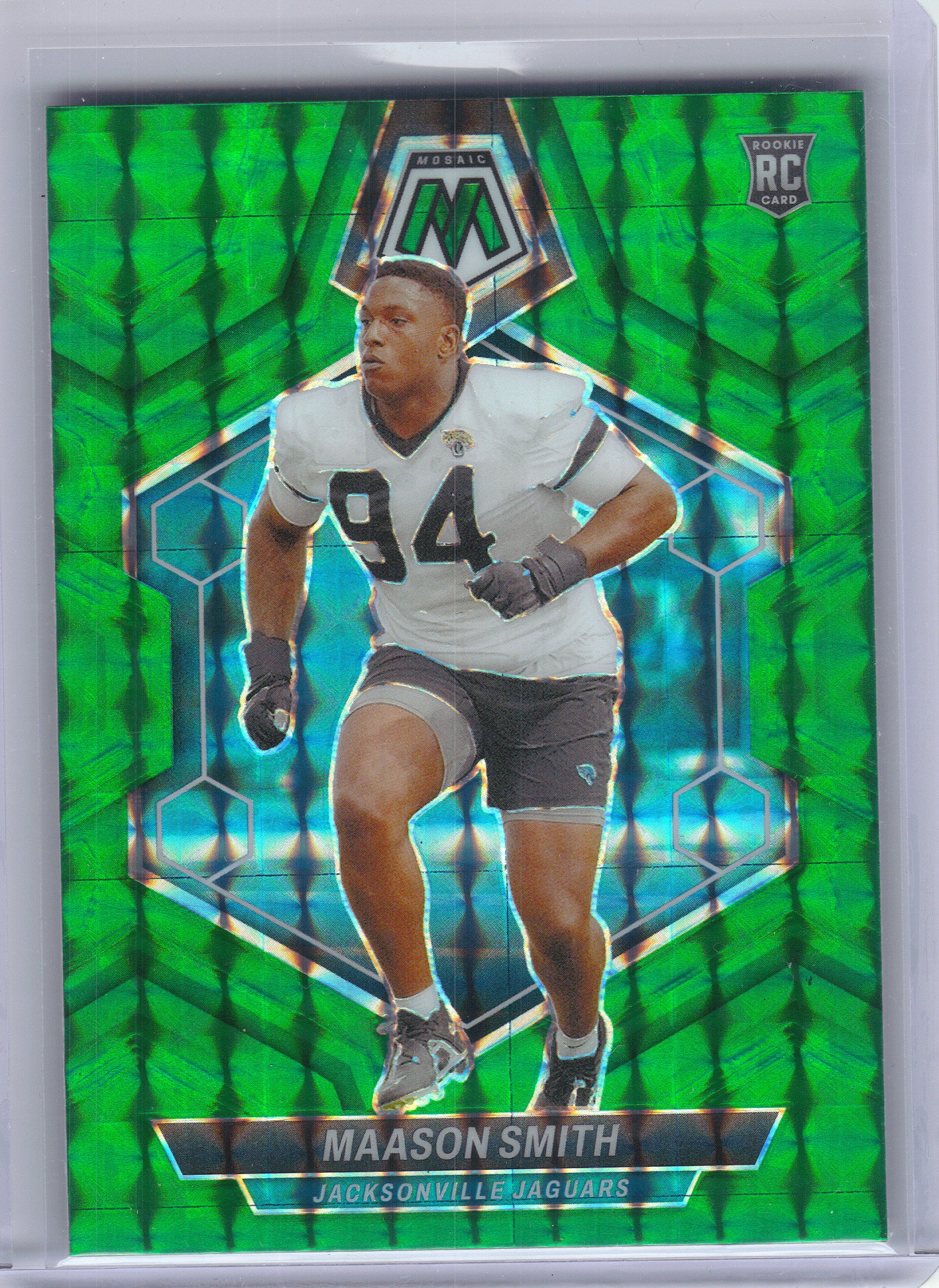 2024 Panini Mosaic #347 Maason Smith Mosaic Green Jacksonville Jaguars