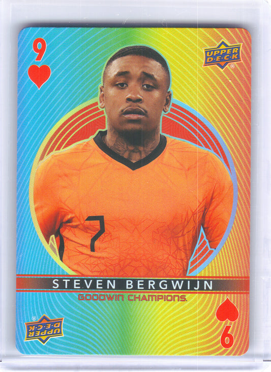 2022 Upper Deck Goodwin Champions #9♥ Steven Bergwijn Playing Cards