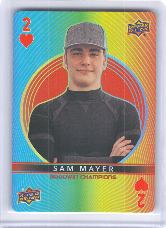 2022 Upper Deck Goodwin Champions #2♥ Sam Mayer Playing Cards