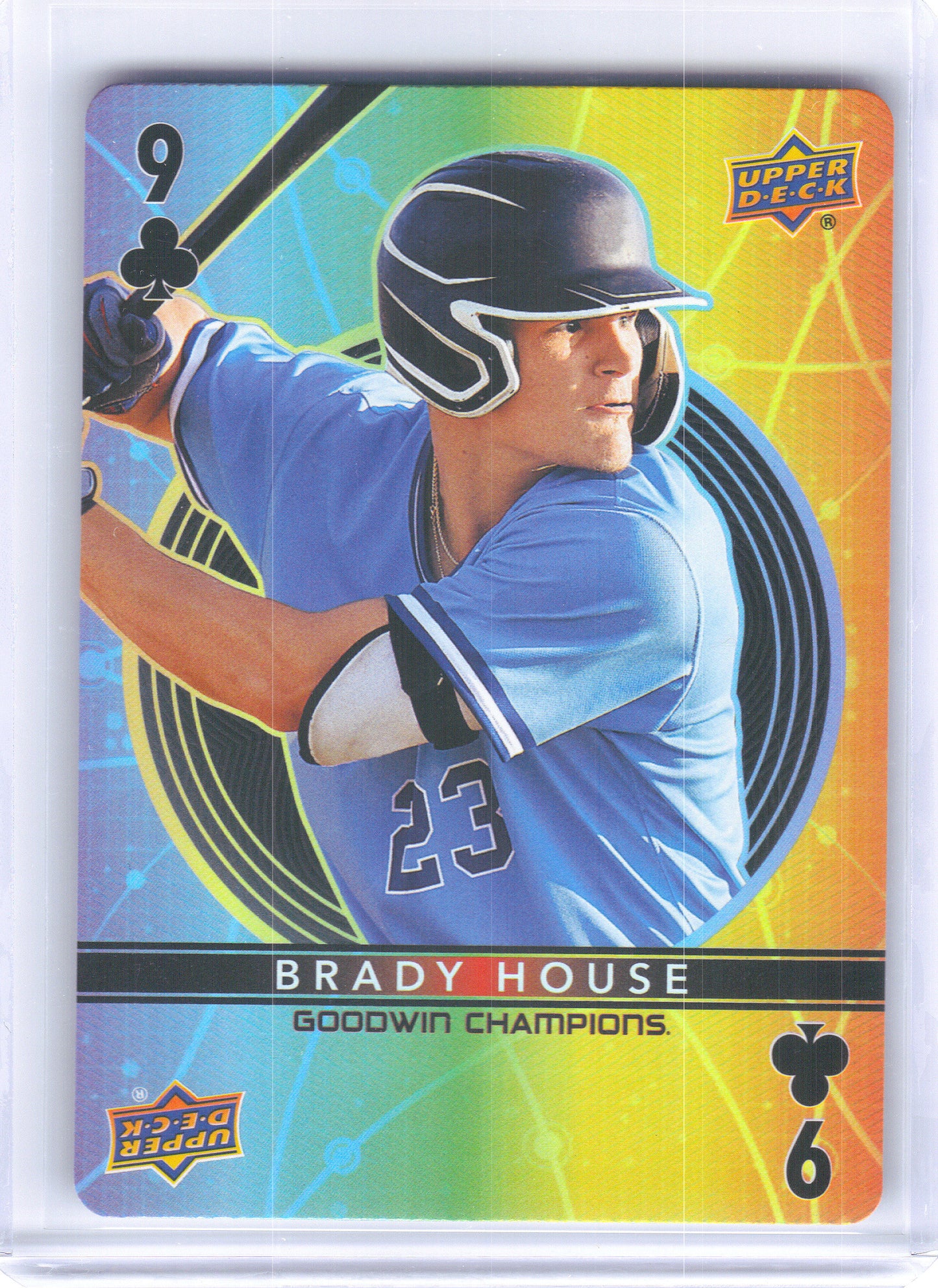 2022 Upper Deck Goodwin Champions #9♣ Brady House Playing Cards