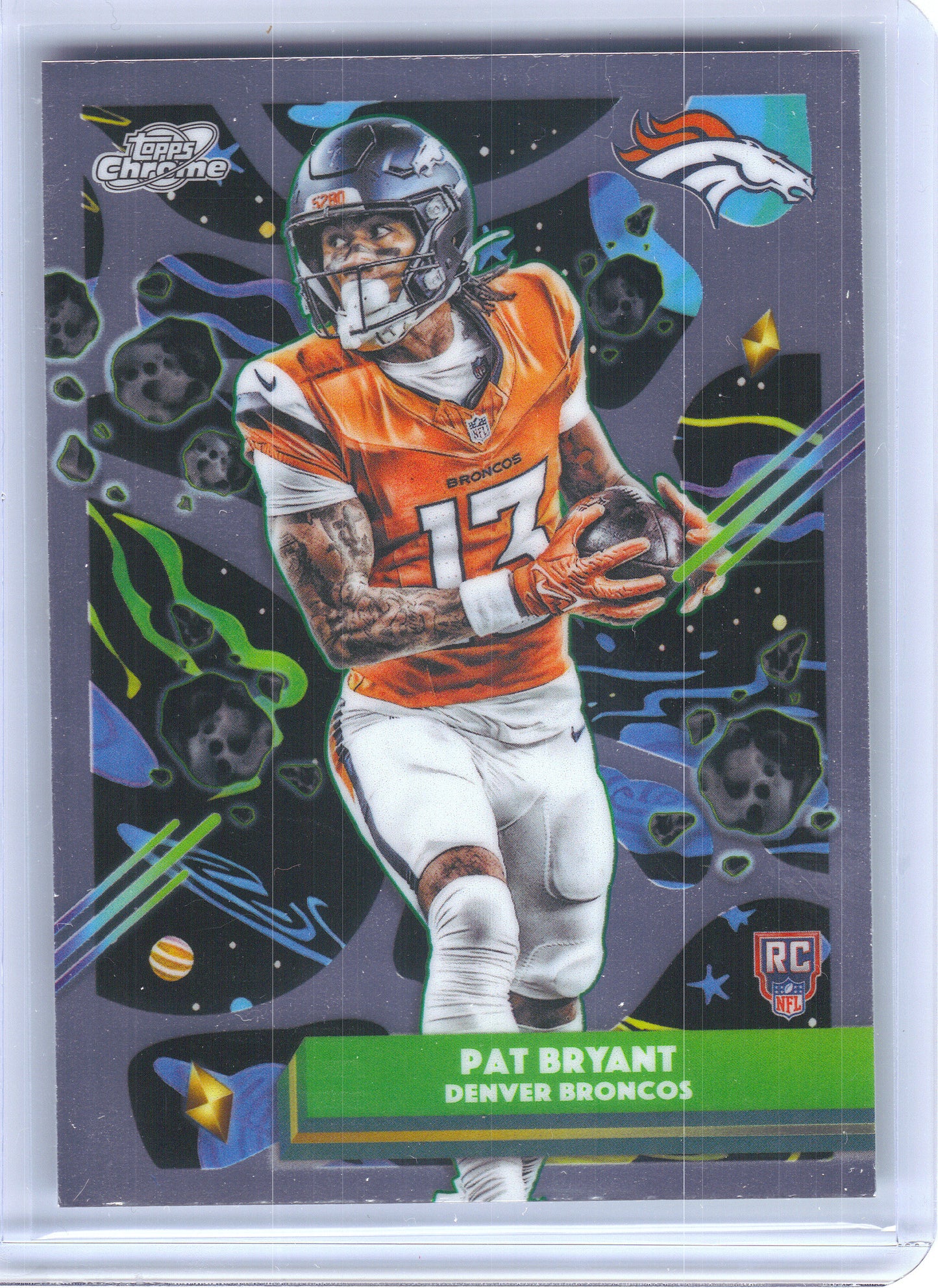 2025 Topps Chrome Cosmic #133 Pat Bryant Denver Broncos RC